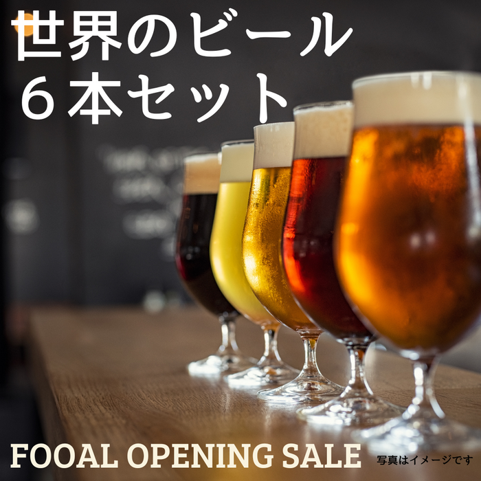 【FOOAL OPENING SALE】【送料無料】世界のビール 6本セット